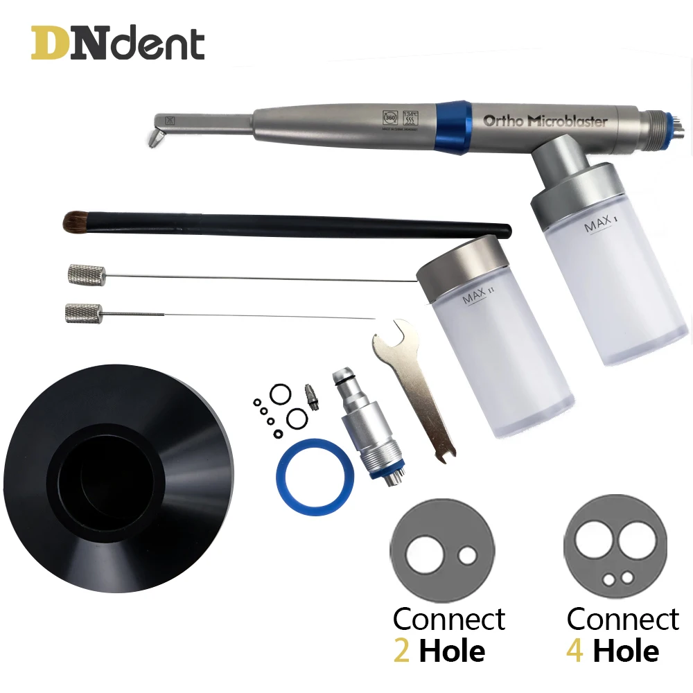 

Dental Internal water spray Aluminum Oxide sandblaster Alumina MicroBlaster 2in1 Air Prophy 2Hole 4Hole Dentistry Equipment