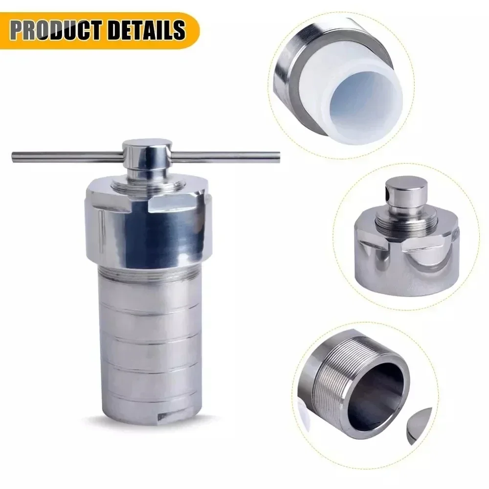 Vessel-kettle Hydrothermal Autoclave Reactor with PTFE Chamber Hydrothermal Synthesis 50ml