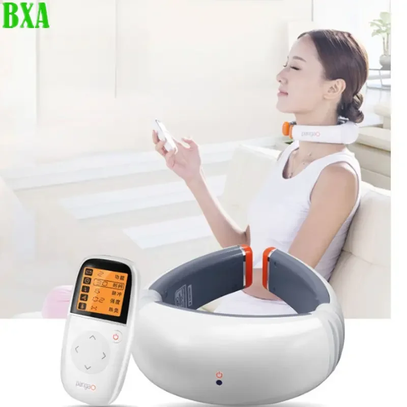 

PANGAO Intelligent 3D Cervical Electric Massager, Neck and Shoulder Low-frequency Therapy Pulse Heating Neck Protection Device