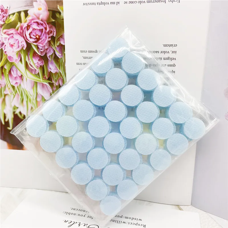 10/15/20/25/30mm Light Blue Round Strong Self Adhesive Fastener Tape Dots Sticker Nylon Hook and Loop Adhesive Fastener Sticker