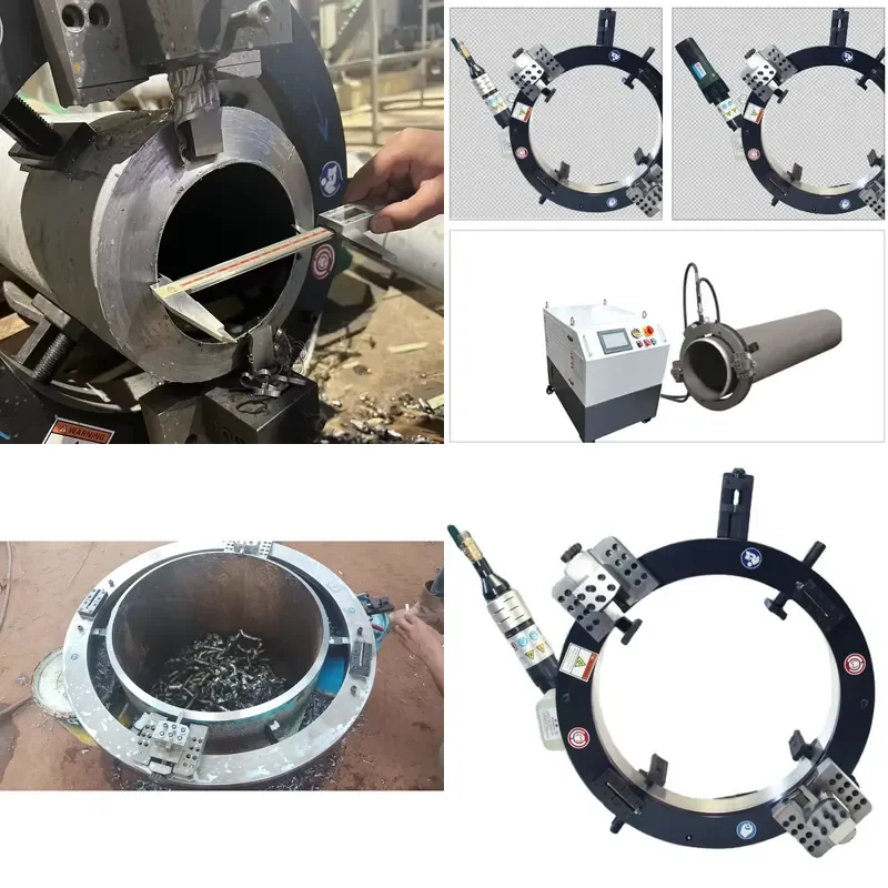 Steel Pipe Cutting Machine; Bevel Processing Equipment; Electric External Clamp Bevel Machine 150-305mm Pipeline Engineering