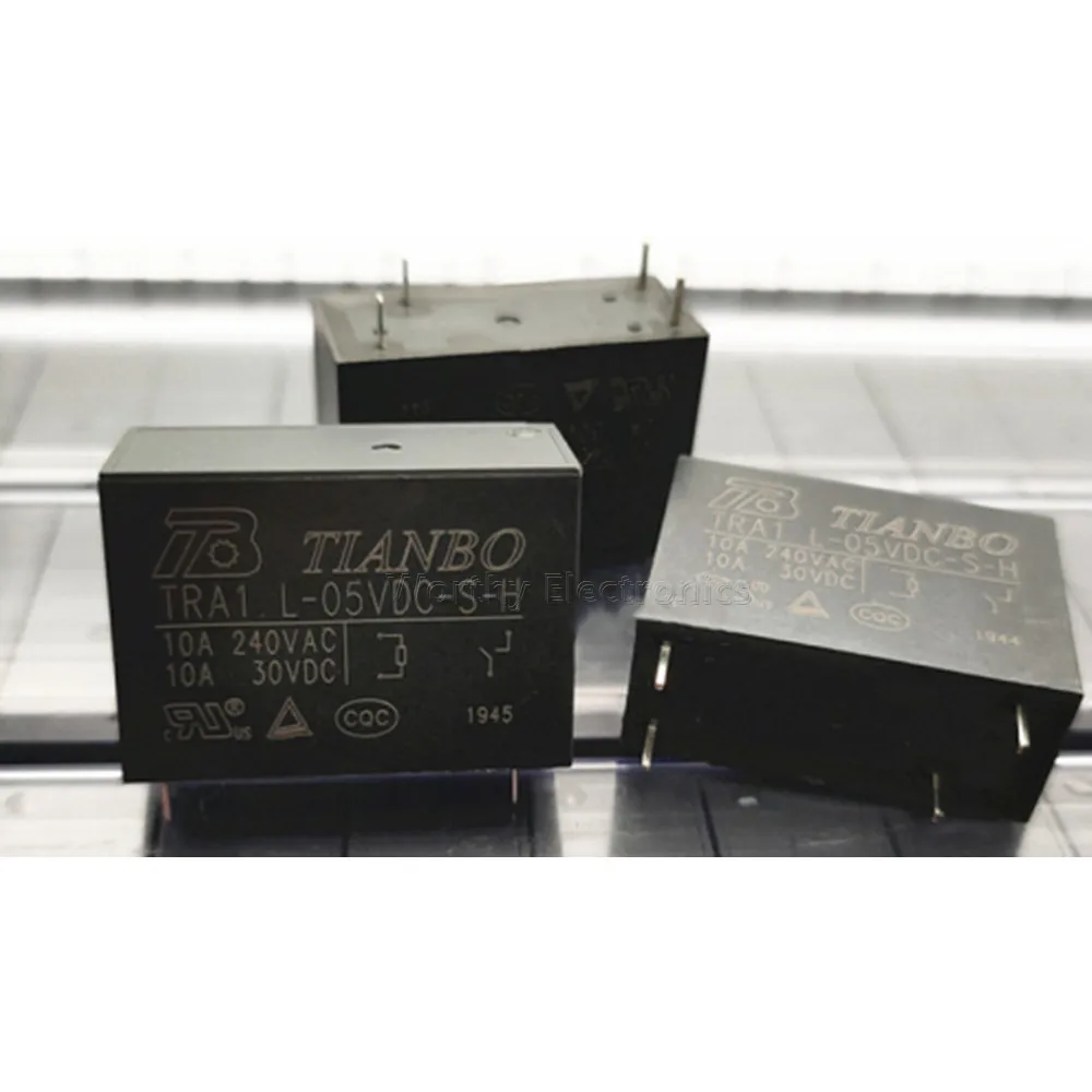 Free Shipping 10PCS/LOT TRA1 L-05VDC-S-H 5V 5VDC 10A 4PIN Relay
