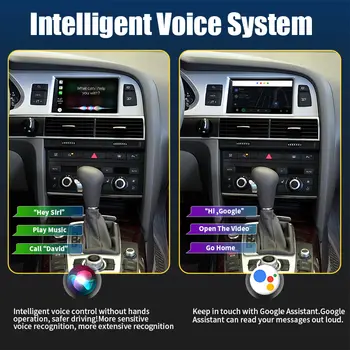 適用於Audi A6 C6 4f 2005-2009 的 Android 14 8+128GB CarPlay 車載多媒體播放器,支援 MMI 2G 3G、GPS 導航、車用收音機、立體聲 DSP 和 WIFI 10 最佳銷售 奧迪 A6 C6 CarPlay - №7