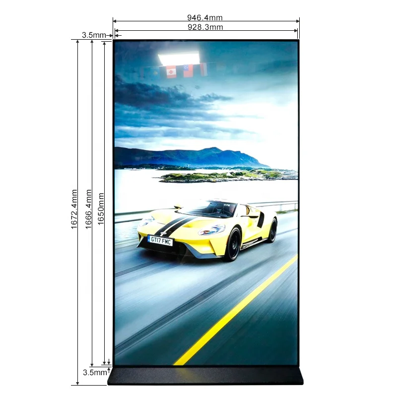 

75" Ultra-narrow Full Screen Android LCD Video Wall Digital Signage And Displays Outdoor Advertising Screen Led Display Kiosk