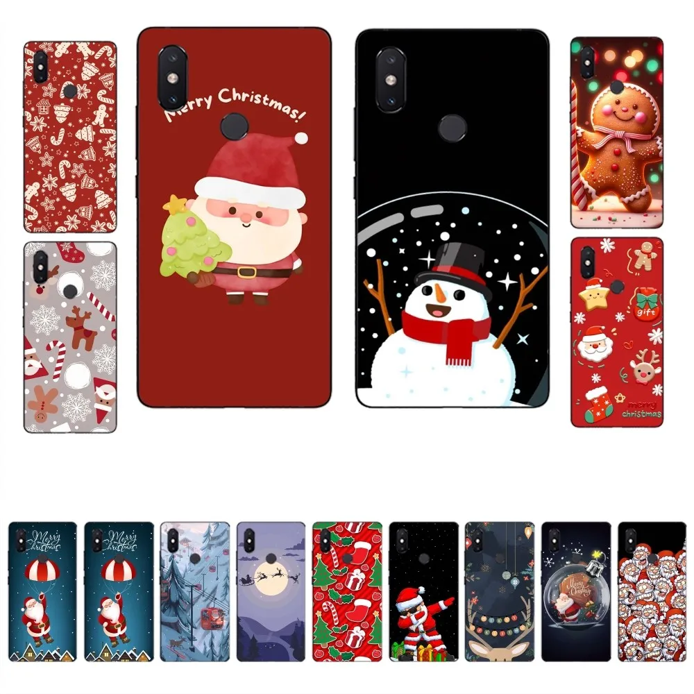 Merry Christmas Phone Case For Xiaomi Mi 5X 8 9 10 11 12 lite pro 10T PocoX3pro PocoM3 Note 10 pro lite