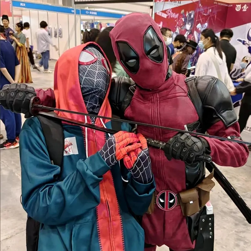 Disfraz de Cosplay de Spiderman Miles Morales, estampado 3D en el verso, mono Zentai de Halloween para adultos y niños