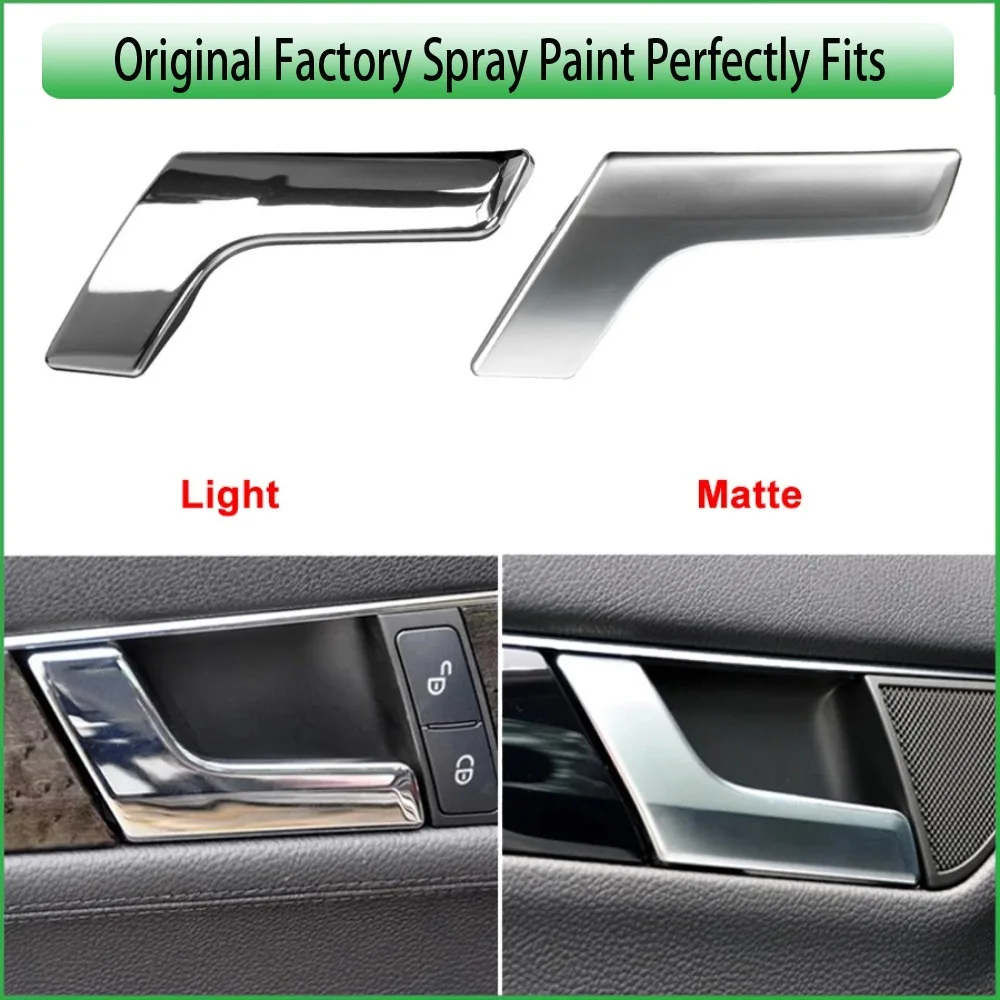 

For Mercedes Benz C-Class C200 W204 GLK X204 With Chrome Car Interior Inner Door Handle Panel Pull Trim Cover