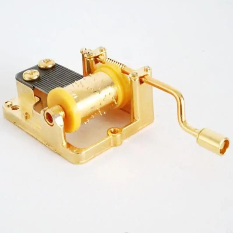 4pcs Hand Crank Music Box Mechanism Replacement Parts for DIY Crafting Repair Musical Movement Classical Piano Melodies X3UC