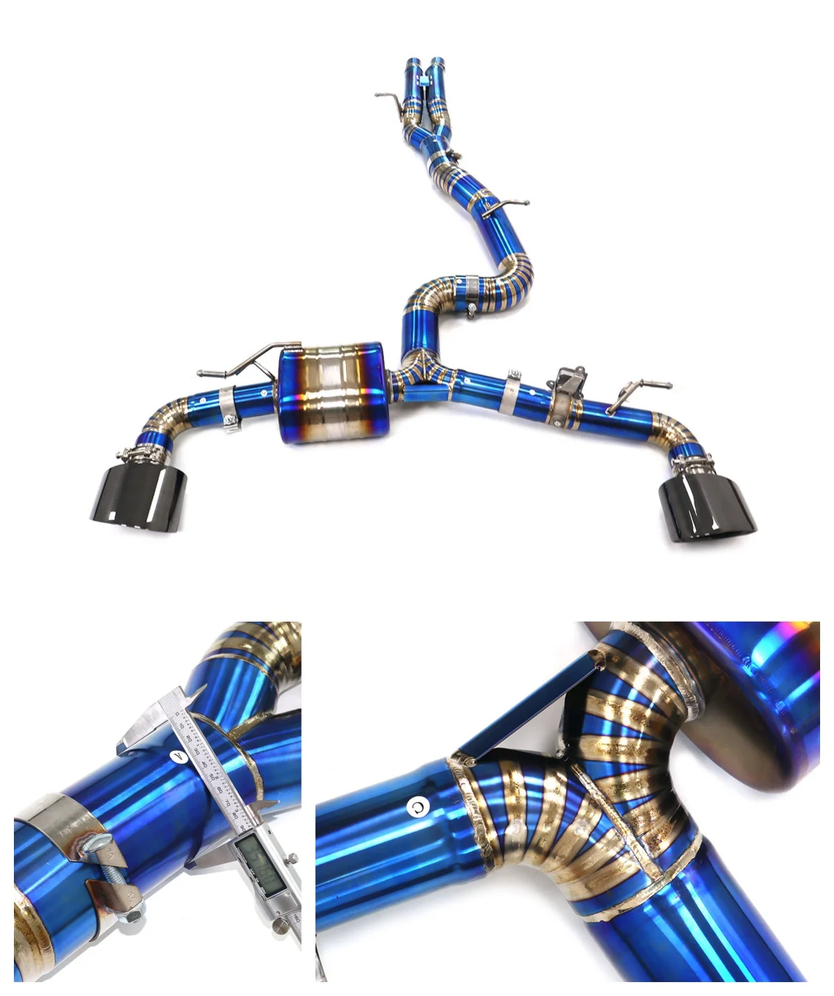 

for Audi TTRS 8S 2.5T catback With Valve Titanium Alloy Exhaust System Performance Quality certification HMD