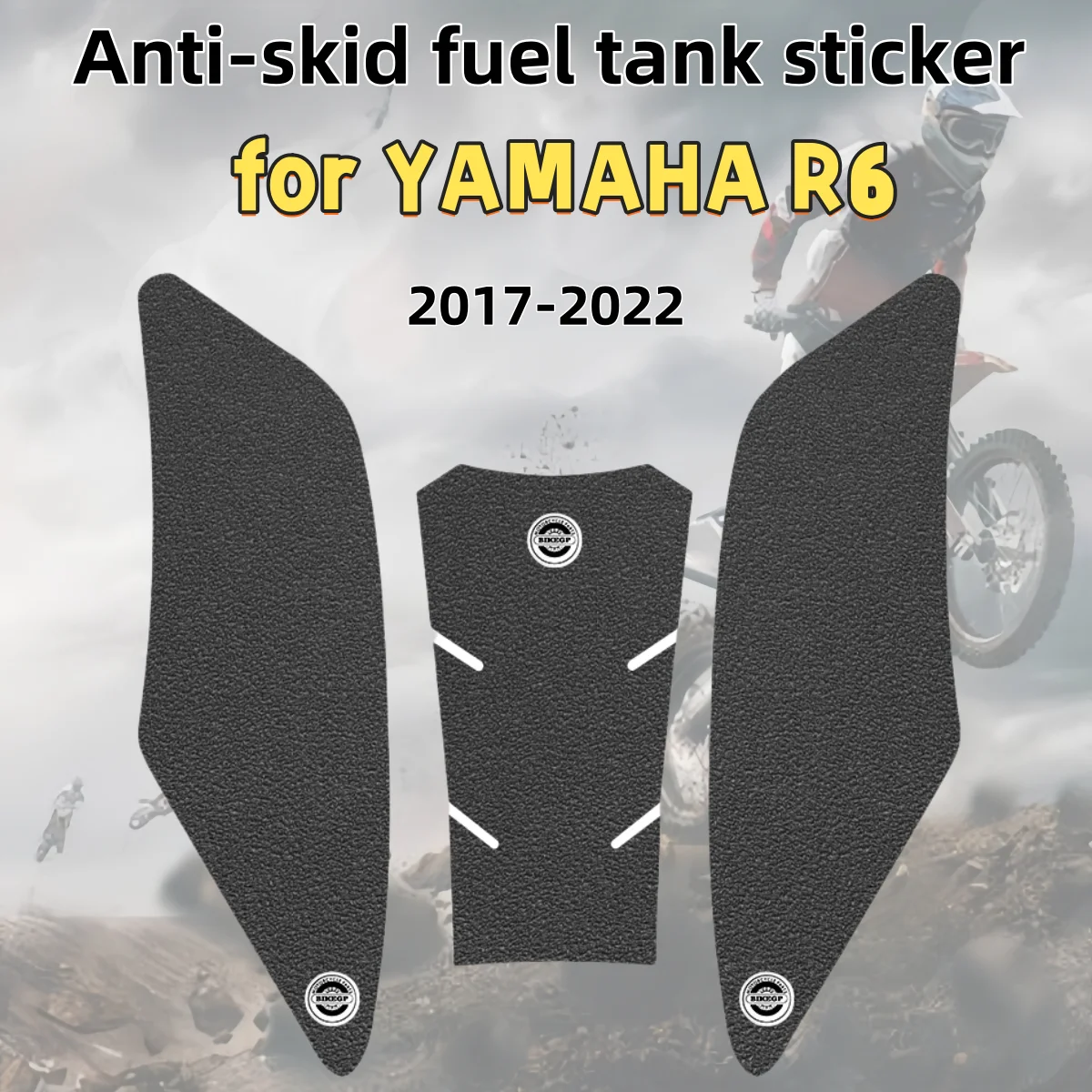 

for YAMAHA R6 2017-2022 motorcycle fuel tank stickers, body fishbone stickers, wear-resistant, non-slip and thickened