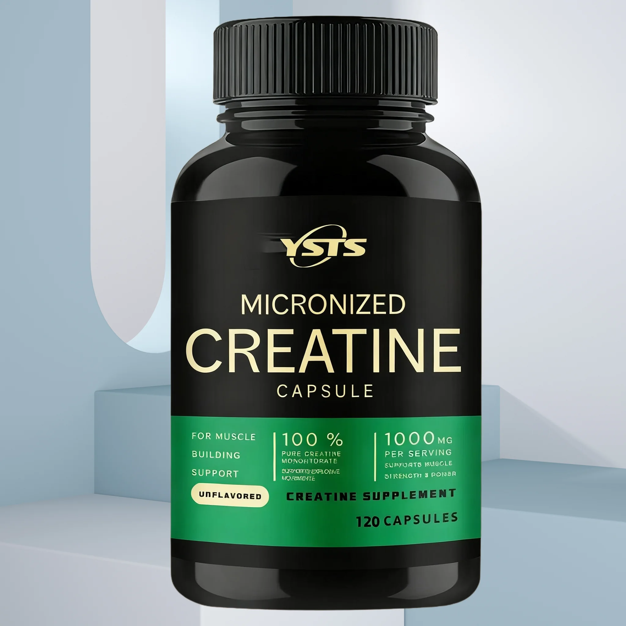 Micronized Creatine Powder Creatine Monohydrate Powder, Unflavored, Ketogenic Friendly, Non-GMO apsules