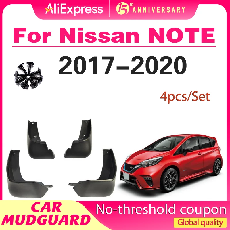 

Car Mud Flaps For Nissan NOTE 2017 2018 2019 2020 Fender Mudguard Mud Flaps Guard Splash Flap Mudguards Car Accessories