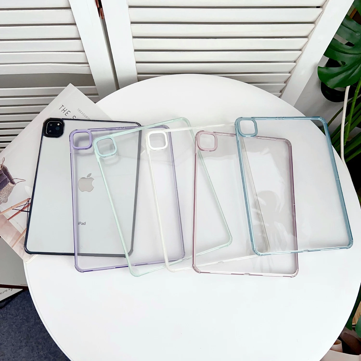حافظة شفافة لجهاز iPad Air 4 5 Pro 2024 M4 2025 A16 10.2 10.9 11 12.9 13 MINI 6 7 8 9 10th 11th الجيل