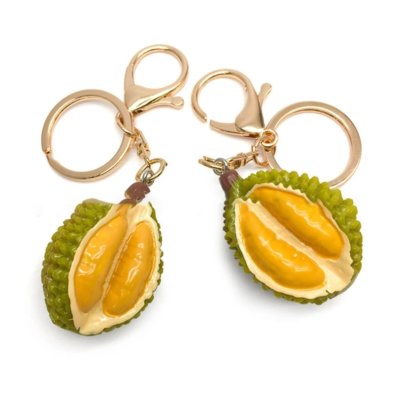 Elegant Durian Fruit Pendant Keychain Statement Jewelry for Fashion Enthusiasts Show Your Styles with this Unique Piece