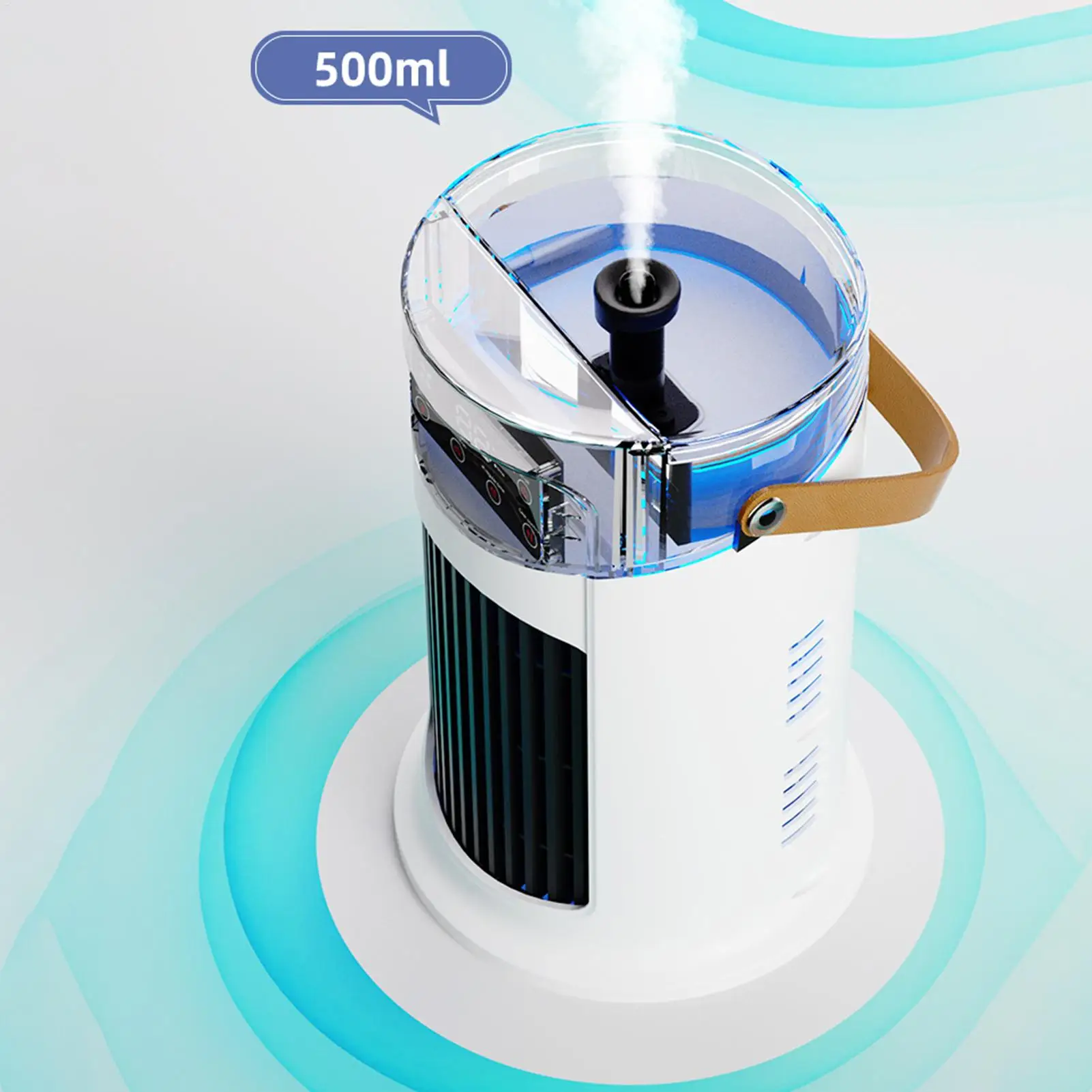 

Air Cooling Fan 6-Speed Personal Air Cooler with Humidifier Quiet Ventilator Adjustable Device for Desk Home Office Bedroom Use