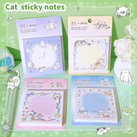Aesthetic Stationery university planner journaling supplies  Notepad Notebooks Index cute cat sticky notes memo pads