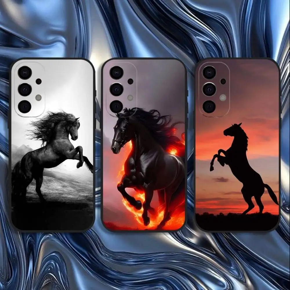 

Horse Great Beauty Galloping Phone Case For Samsung S25,S24,S21,S22,S23,S30,Ultra,S20,Plus,Fe,Lite,5G Black Cover
