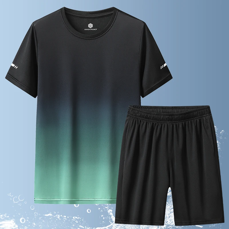 

Running Training Sweat Suit Baskeall Game Comfortable Breathable Loose Fit Outwear Summer Men's Fitness Sports Wear Tracksuit