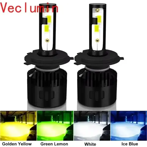 자동차 헤드라이트 3570 자동차 안개등 전구, 화이트 아이스 블루 레몬 그린 P2, H4H7H1 LEDH9 H11 9005 9006 H3 880 3000K 6500K 8000K