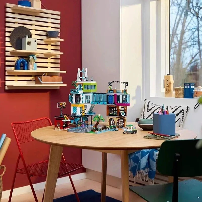 Nouveau produit 2010 pièces centre de ville métropole moderne 60380 blocs de construction vue sur la rue jouets garçons et filles cadeaux pour enfants