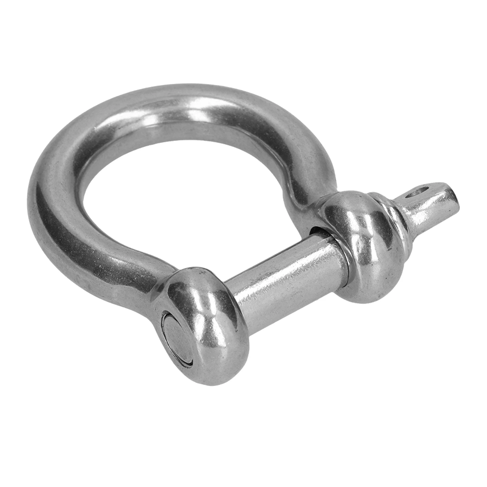 Bow Shackle Bow Shape Load Clamp Screw Pin  Shackle Bow Shape 304 Stainless Steel Chain Wire Rope Connector Lifting Tool