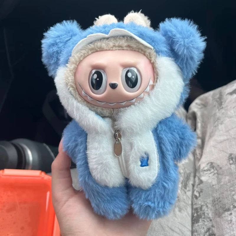 

For Labubu Doll Clothes Hoodies Doll Clothes Color Match Hoodies Dolls Accessories Cute Decoration Little Cloths( no doll)