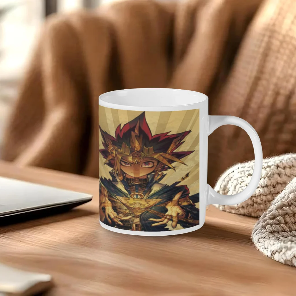 Poster-Retro-Manga-Yu-Gi-Oh-Anime Ceramics Coffee Mug  Thermal Color-changing Birthday Gift Back To School Mug