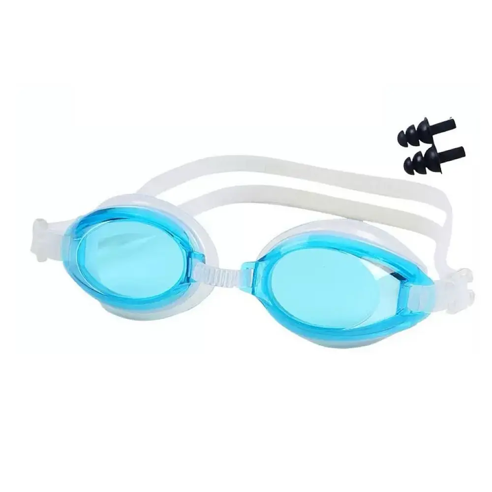 Verstellbare Schwimmbrille mit Kopfband, Weiche Silikon-Augendichtung, Weitwinkel-Unterwassersicht, Beschlagfreie Schwimmbrille mit HD-Klarglas – Detail 8