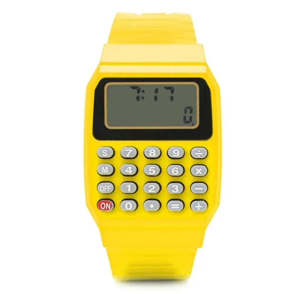 Children Electronic Calculator Silicone Date Multi-Purpose Keypad Wrist Watch Digital Watches Electronic Wristwatches Relogio