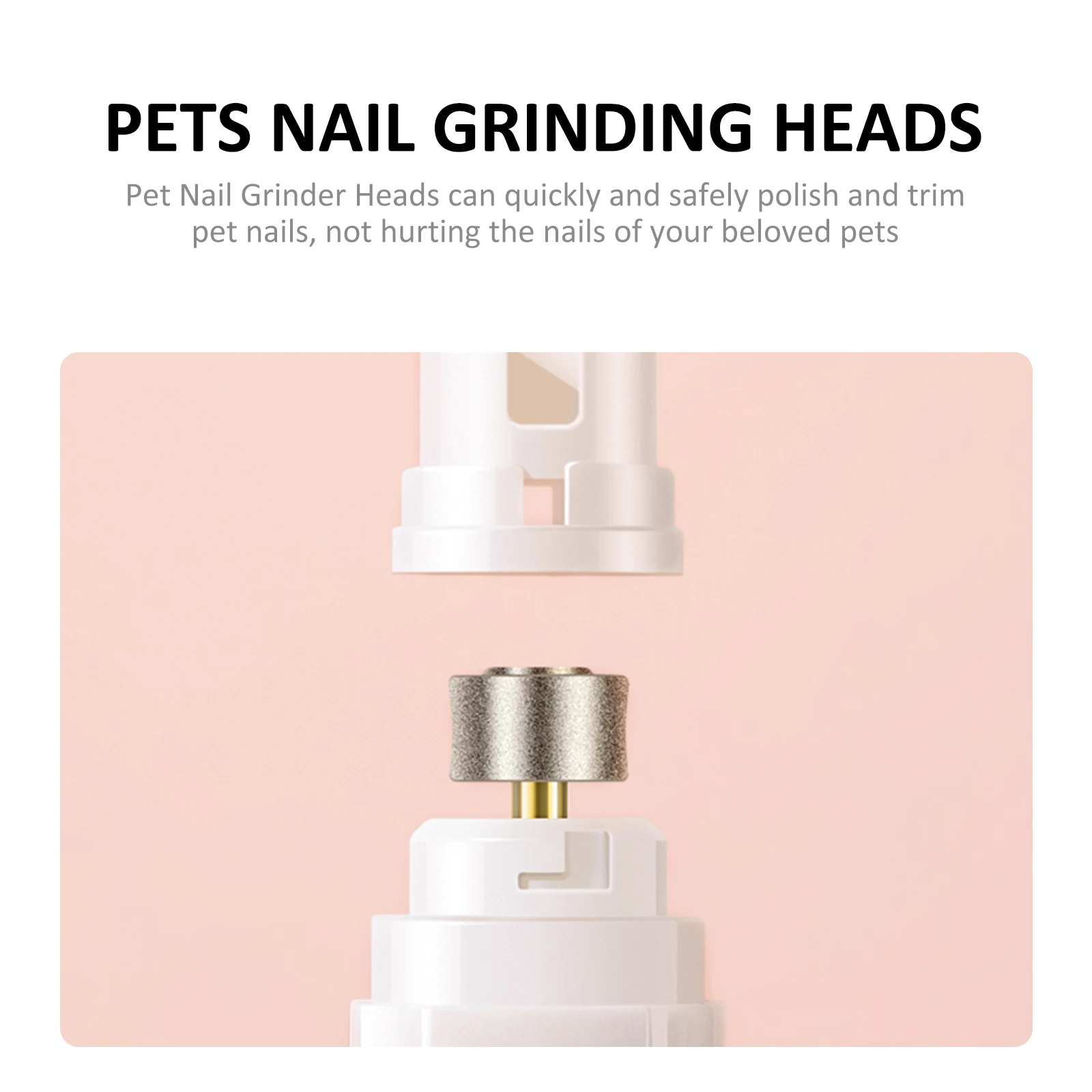 

6pcs Pet Nail Grinder Electric Claw Grinding Wheel Heads Cat Replacement Dog Nail Grinder Heads Pet Grooming Tools