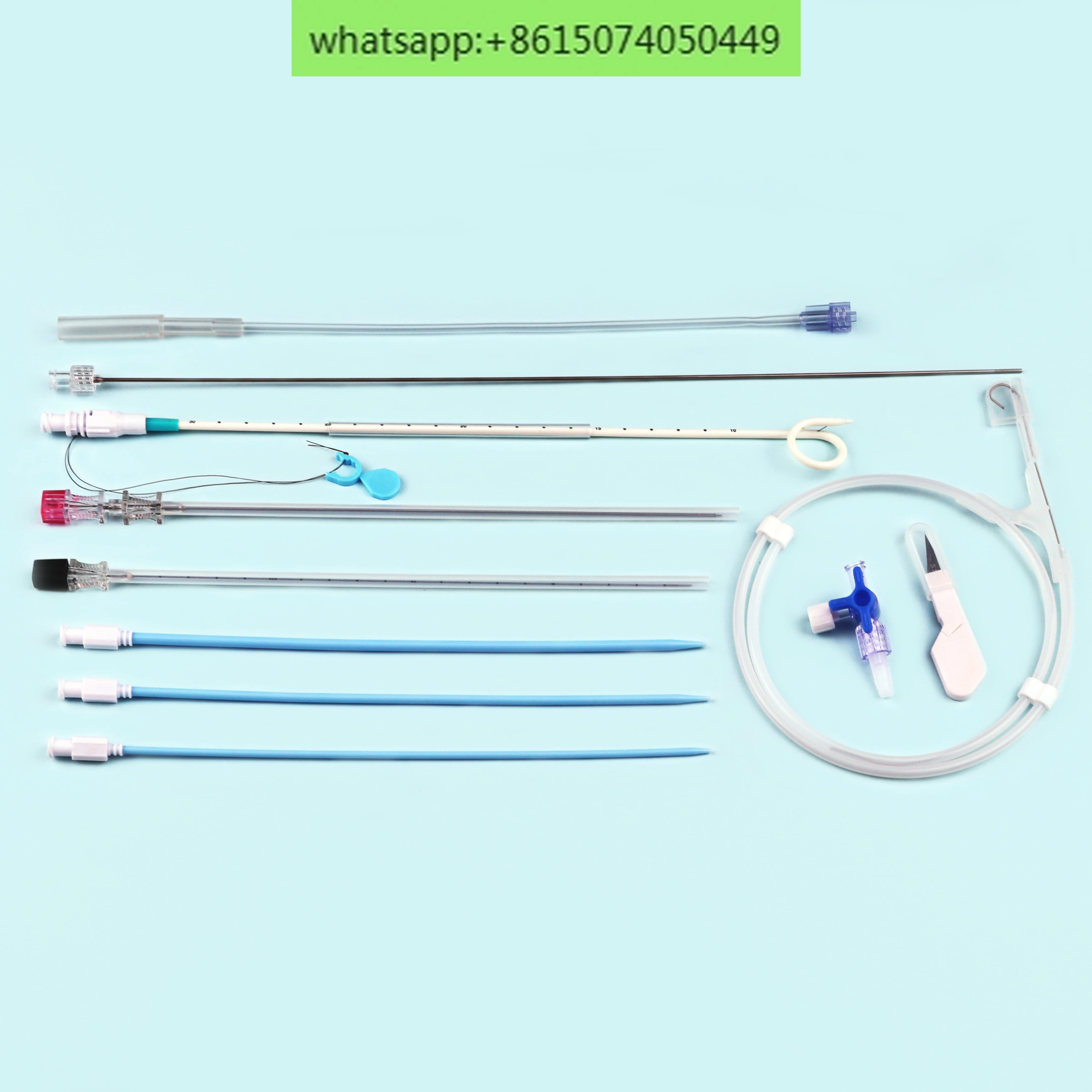 Disposable kidney pigtail tube kit percutaneous nephrostomy drainage catheter kit