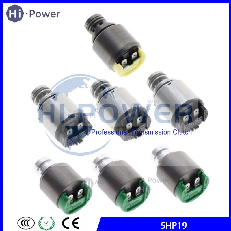 

7PCS Original 5HP19FL /FLA 01V Transmission Solenoid Kit for BMW AUDI Prosche 5HP-19 Gearbox Valve body Solenoids