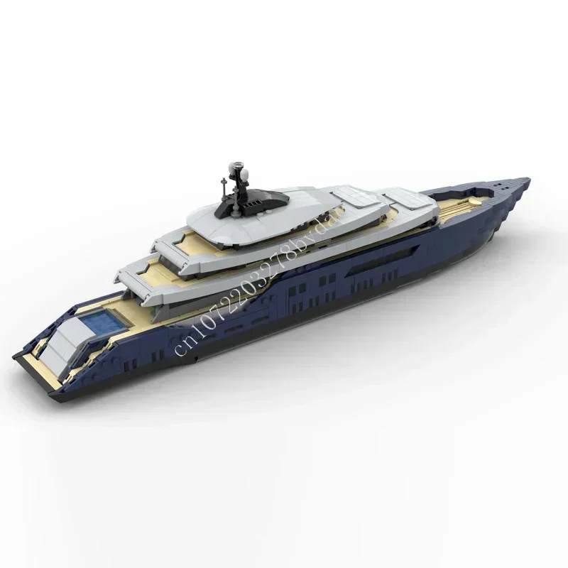 1671PCS MOC Luxury Yacht Custom Puzzle Warship Model Technical  Set DIY Assembly Creative Kids Puzzle Education Toy Xmax Gift