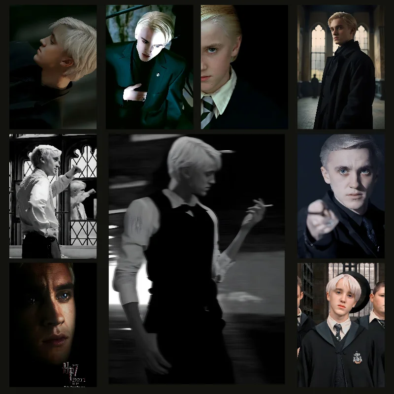 Draco Malfoy Poster Self-adhesive Art Waterproof Paper Sticker Coffee House Bar Room Wall Decor