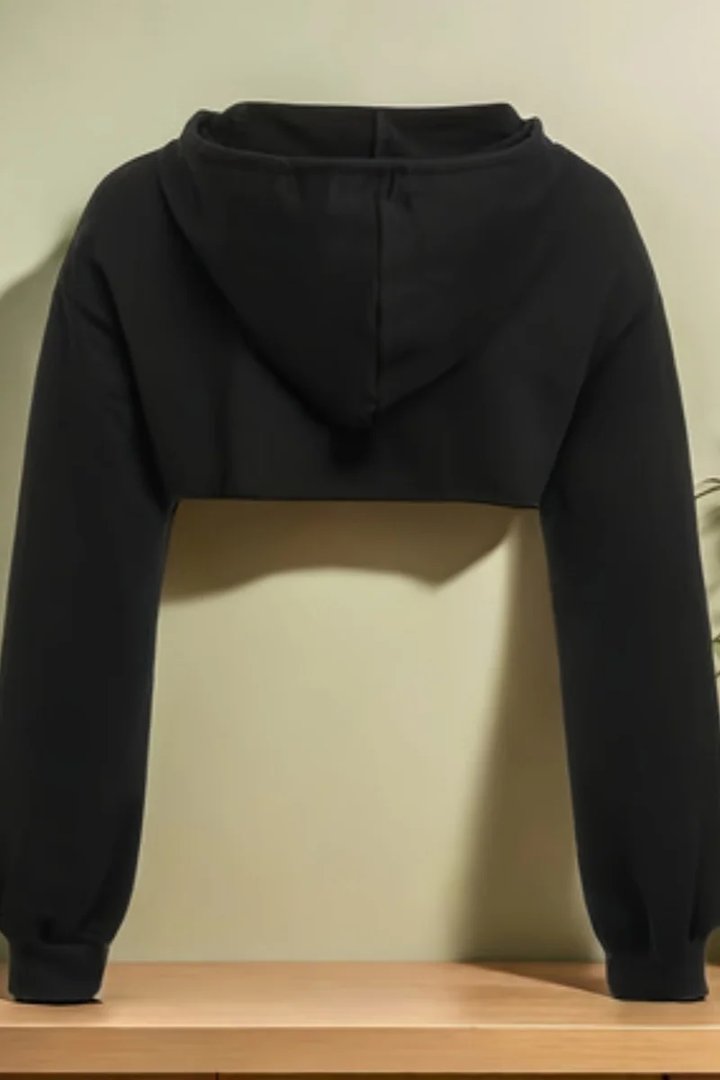 هوديي نسائي عصري بأكمام قصيرة وأكمام طويلة #1