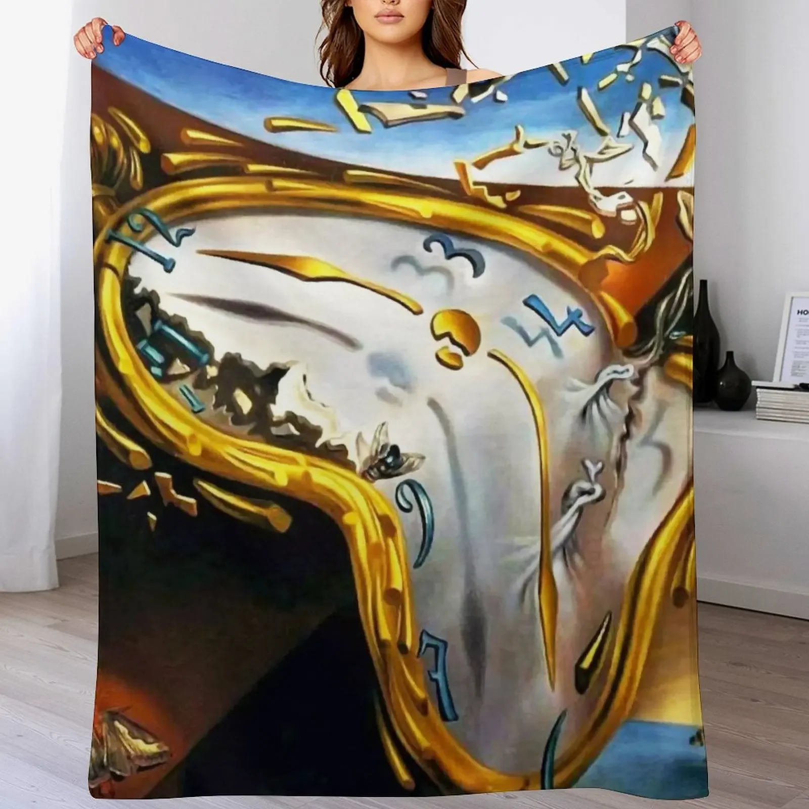 Плед Salvador Dali, мягкий и комфортный плед для чтения и просмотра телевизора