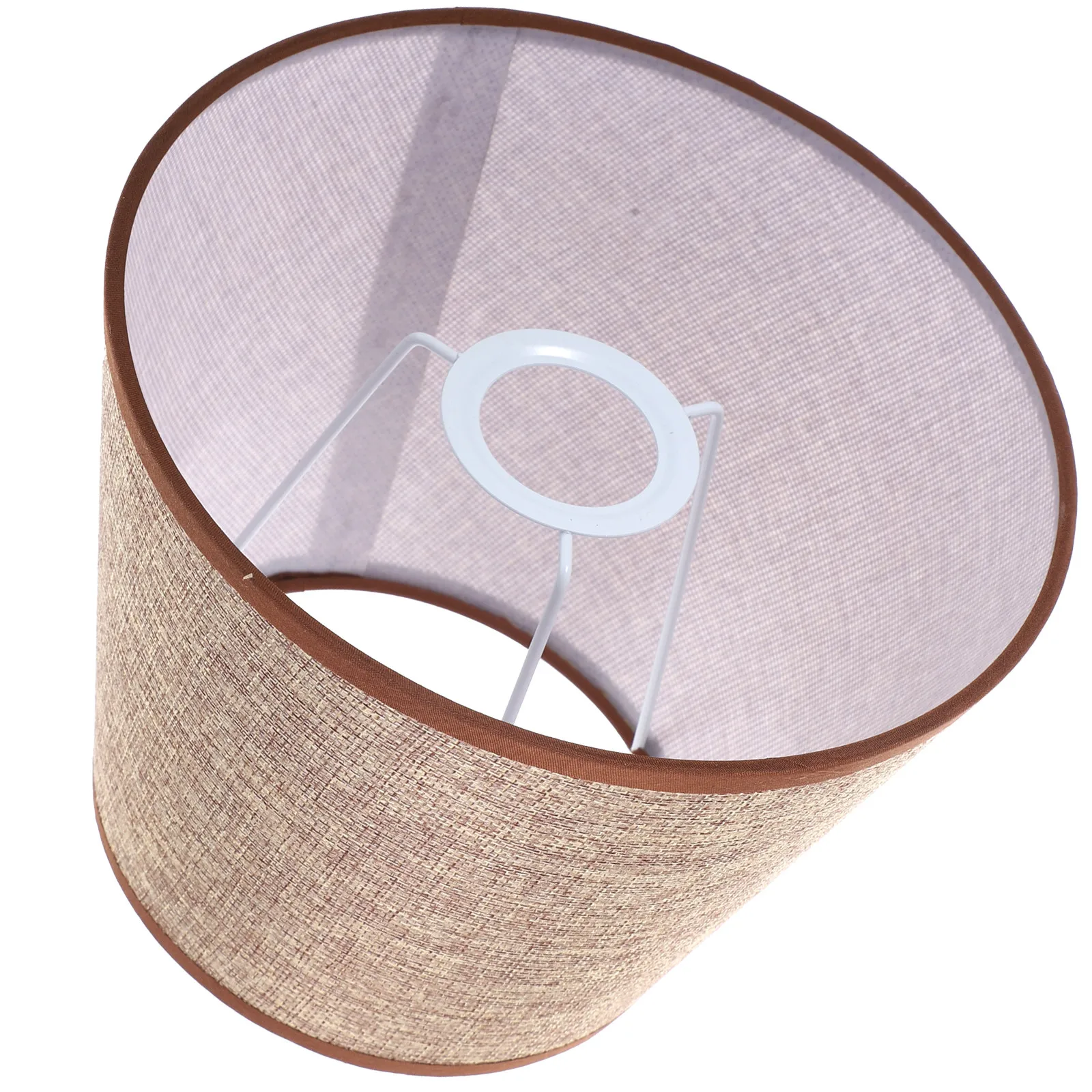 Modern Linen Lampshade Replacement Fabric Lamp Shade Decorative Simple Elegant Design Softens Light for Living Room Bedroom
