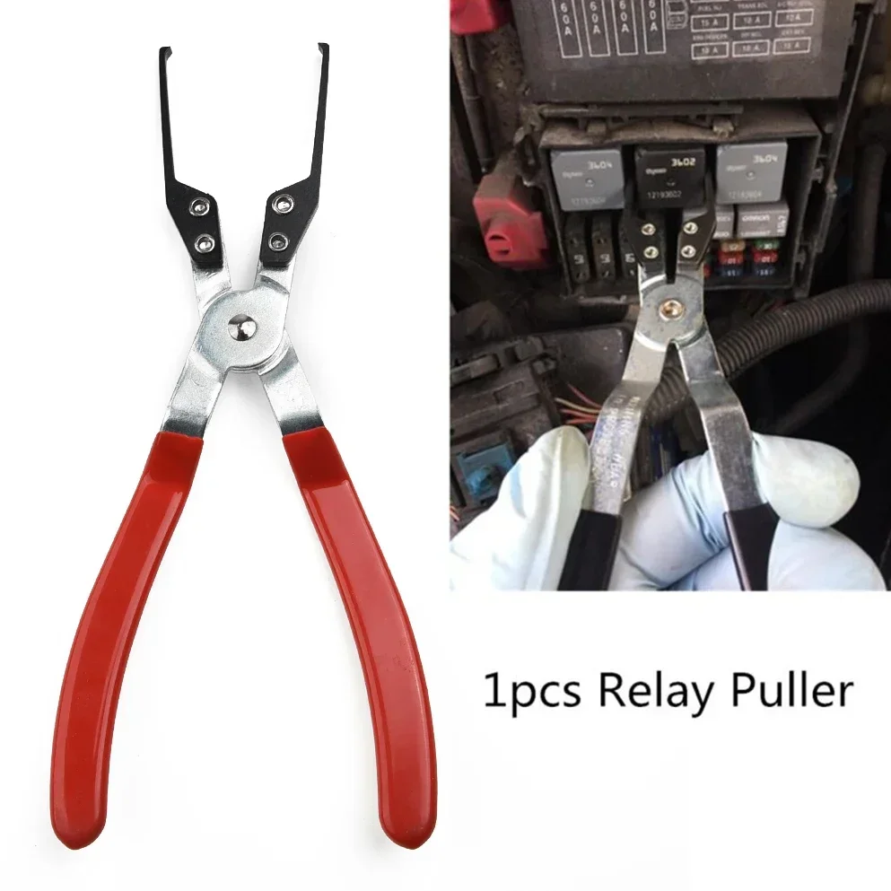 1pc Relay Puller Pliers Tool Electrical Relay Puller Fuse Extractor Car Relay Remover Pliers Mechanic Tool