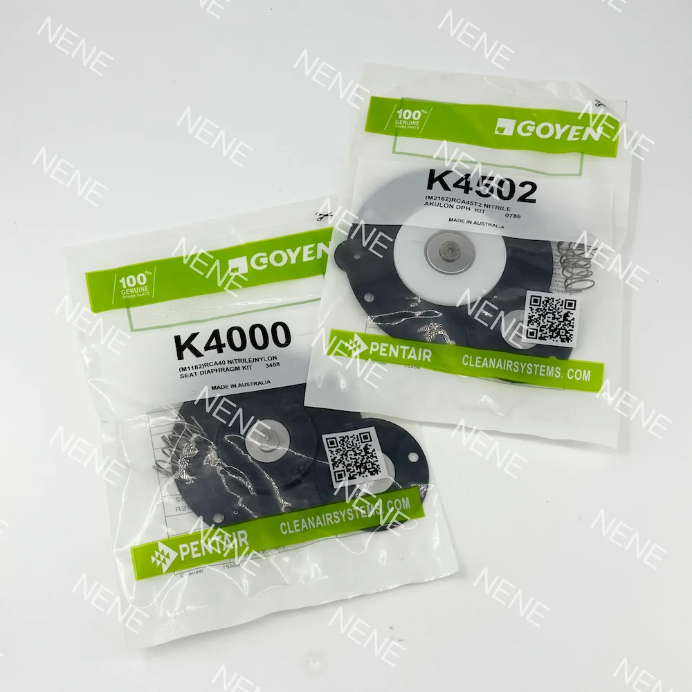 Goyen K4000 (M1182) Kits de mantenimiento de válvulas de pulso CA40 RCA40 Modelo de válvulas DD, serie MM