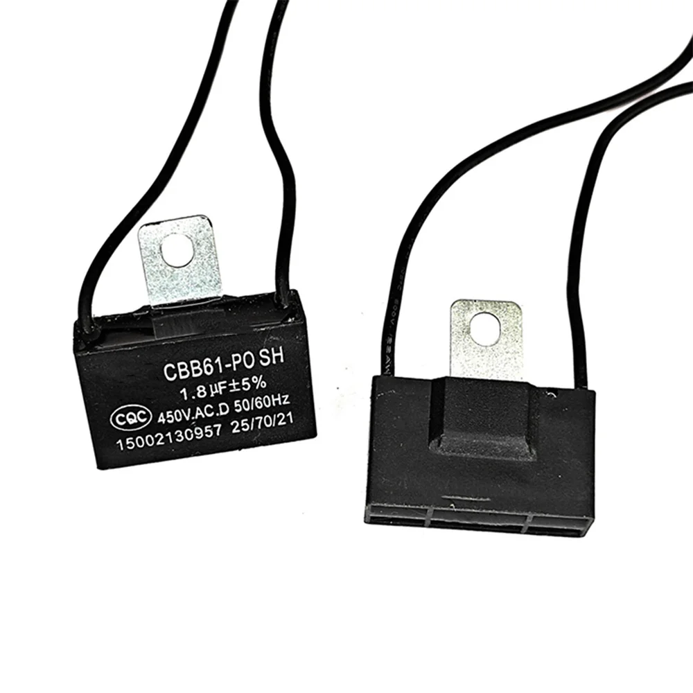 1pc 1.8uf Fan Start Capacitor CB61-P0 450V AC 50/60HZ for Electric Fan/Ceiling Fan/Floor Fan Repair Parts