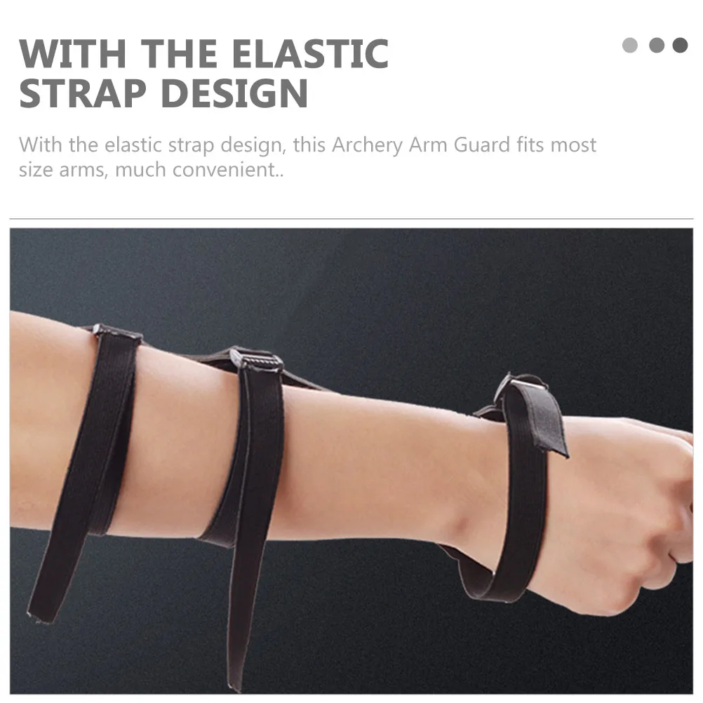 

Universal Archery Arm Guard Bow Arrow Protector Gear Outdoor Sports Flexible Armguard Elastic Strap Fits Most Sizes for Archery