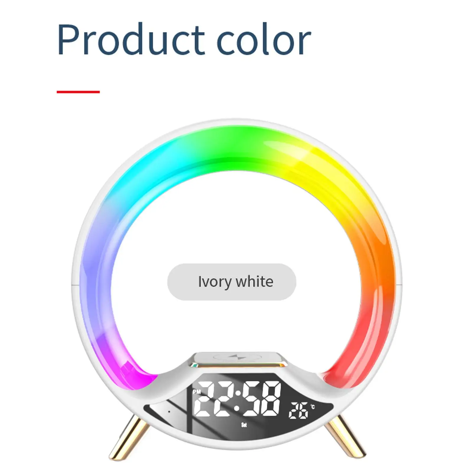 LED Digital Table Clock with Alarm Snooze Date Temperature Minimalist Decor Clock for Office Bedroom