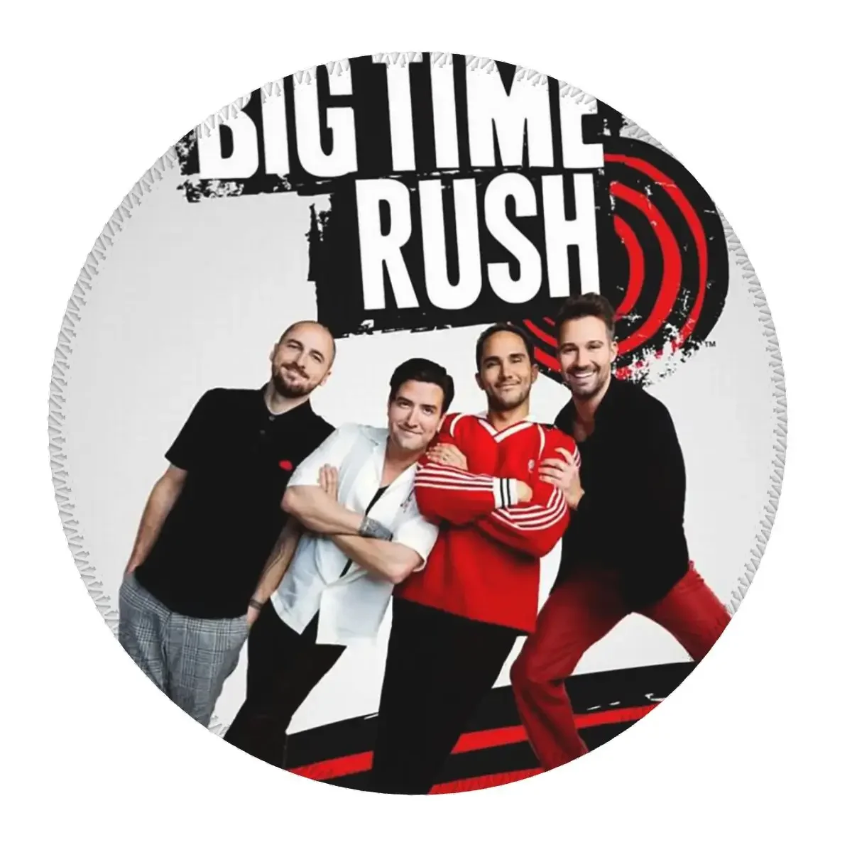Big Time Rush BTR Band Music Round Mouse Pad Computer Keyboard Mouse Mat Gaming PC Desk Mat Office Table Mats