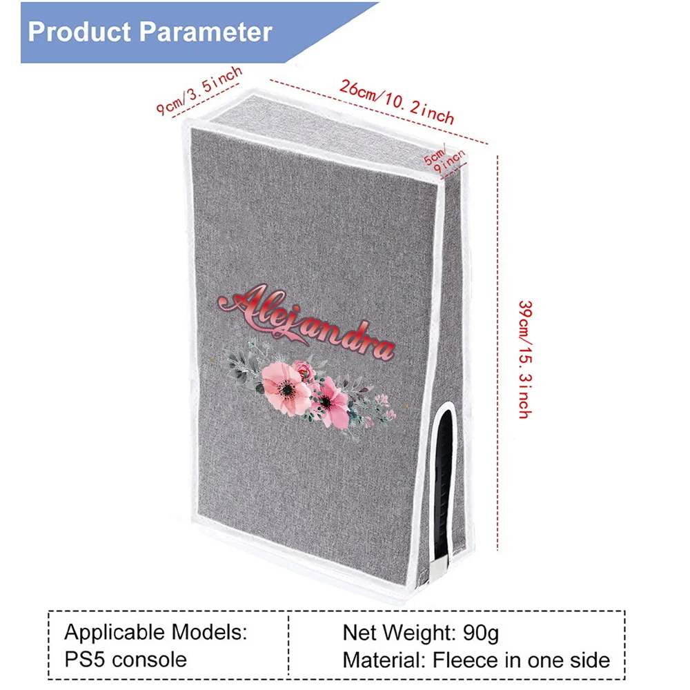 Personalized Customized Vertical Anti-scratch Console Protector for Dust Jacket of PS5 Game Machine