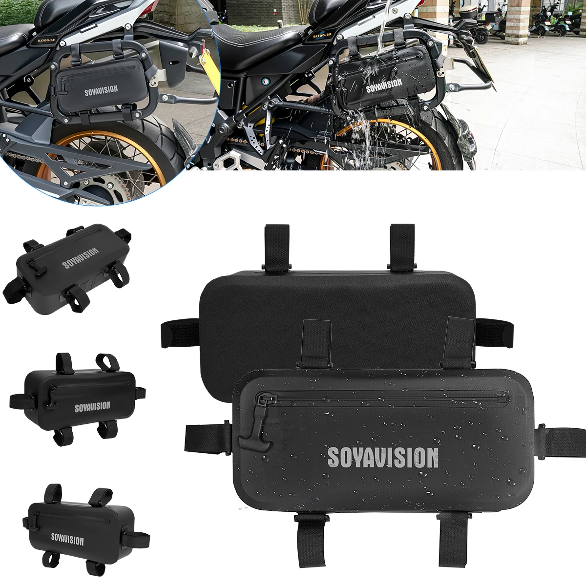 

Водонепроницаемая подвесная сумка для мотоцикла, электрического велосипеда, боковые сумки, комплект двигателя для мотоцикла, сумки для инструментов, многофункциональная сумка для горного велосипеда