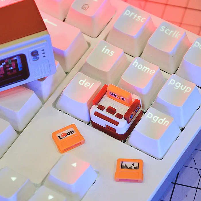 FC Artisan Famicom Keycaps, MX teclado mecânico, tecla ESC, R4