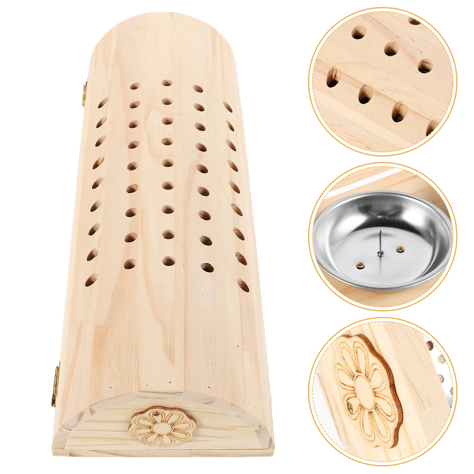 

Cervical Spine Moxibustion Heatable Firm Support Breathable Design Perforated Aid Neck