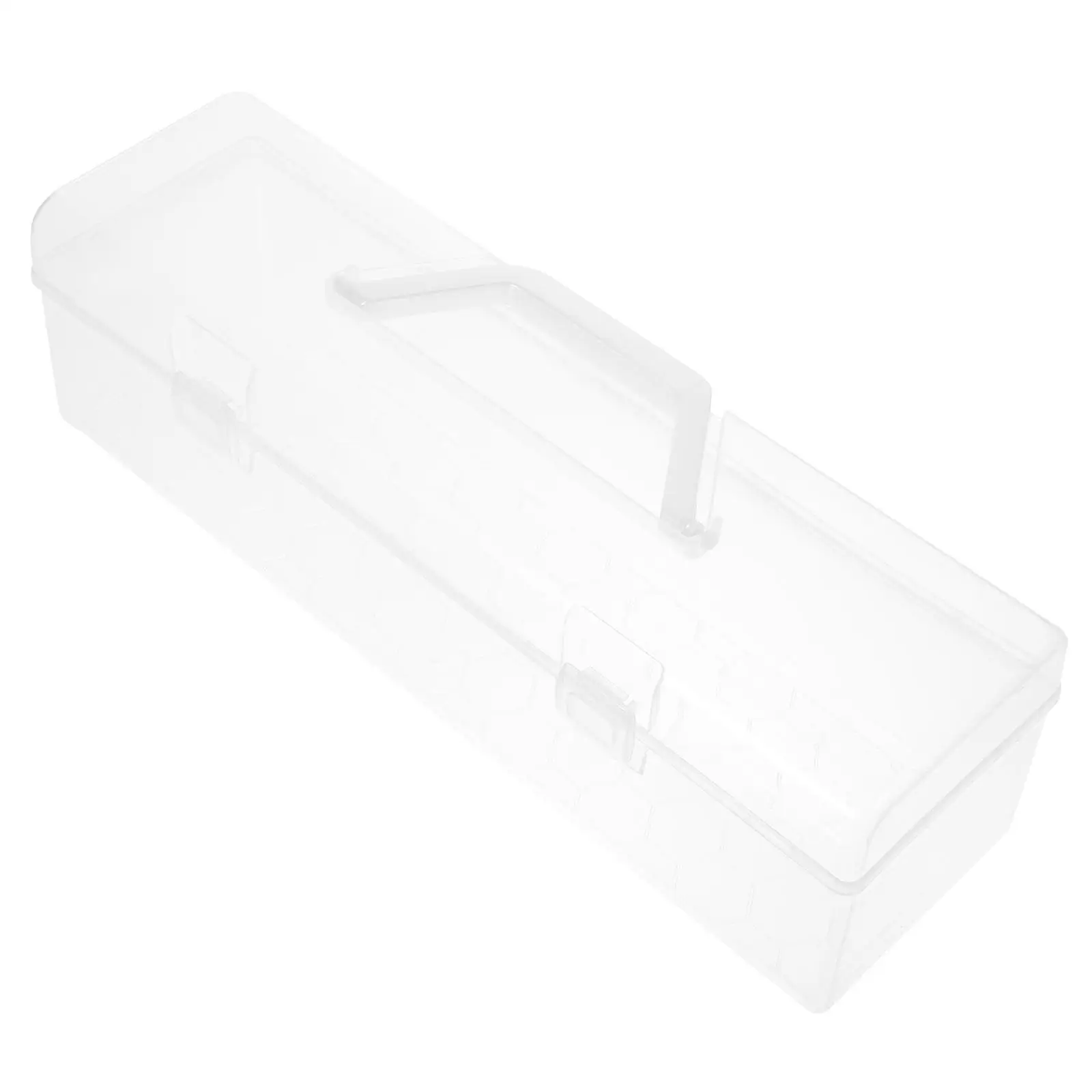 

Portable Handheld Storage Box Large Size Clear Paint Brush Case School Supplies Student Tool Organizer Decorative Boxes
