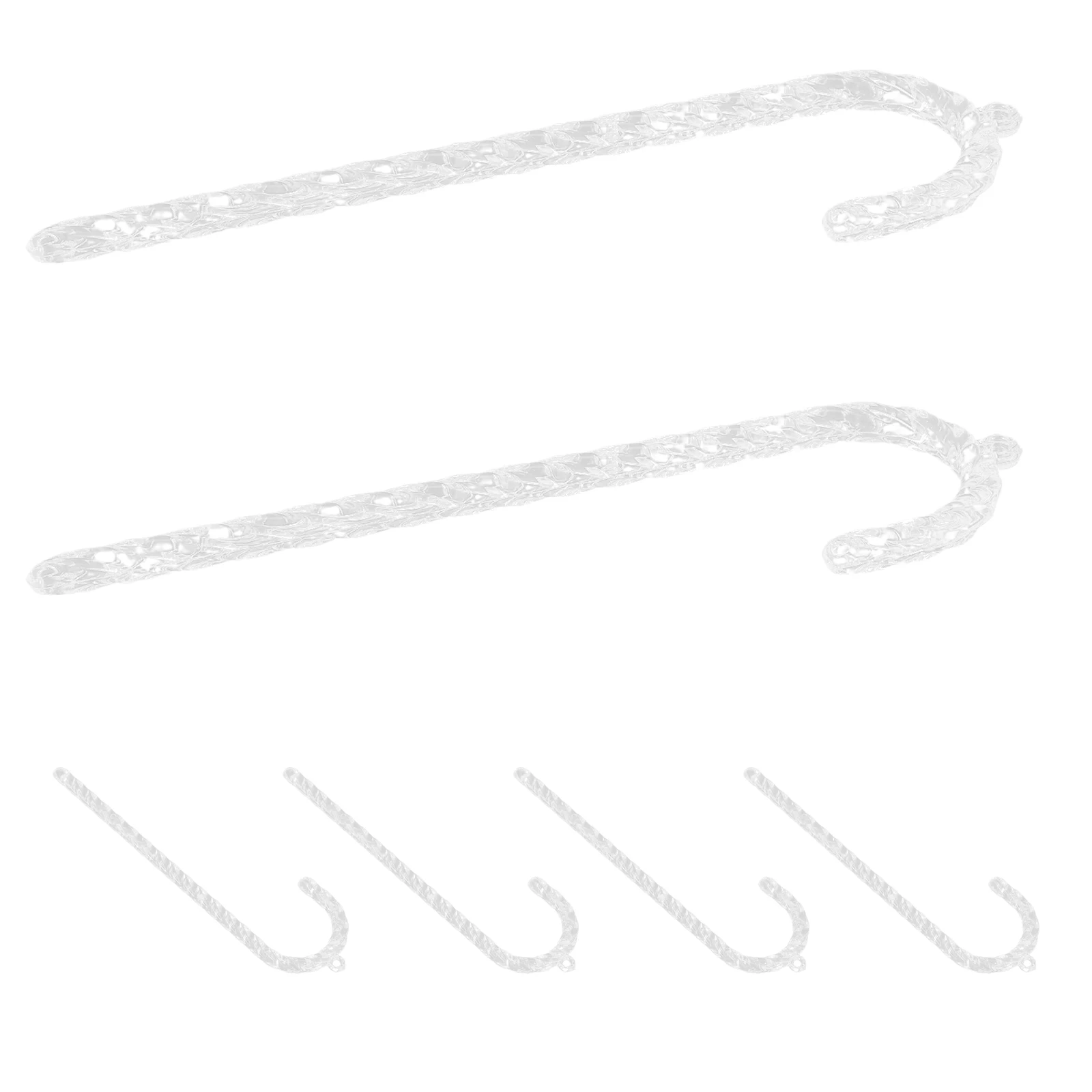 

36Pcs Hanging Candy Cane Ornaments Clear Acrylic Crystal Decor for Christmas Tree Xmas Party Wedding Home Window Festive