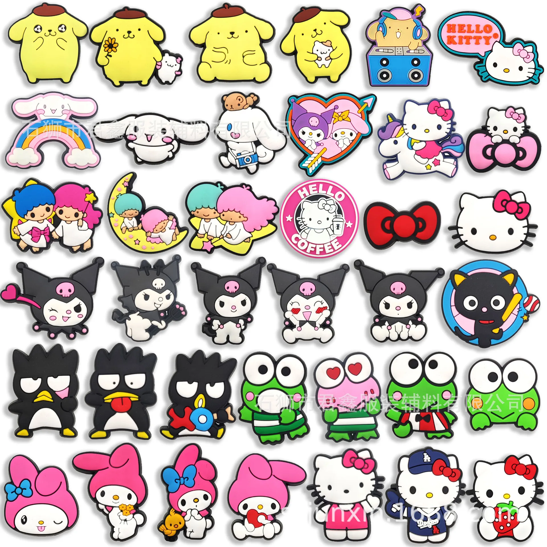 

1pcs Sanrio Shoe Buckle Decor Kawaii Melody Kuromi Cinnamoroll Shoe Accessories Croc Charms Diy Party Decorations Gifts Toys